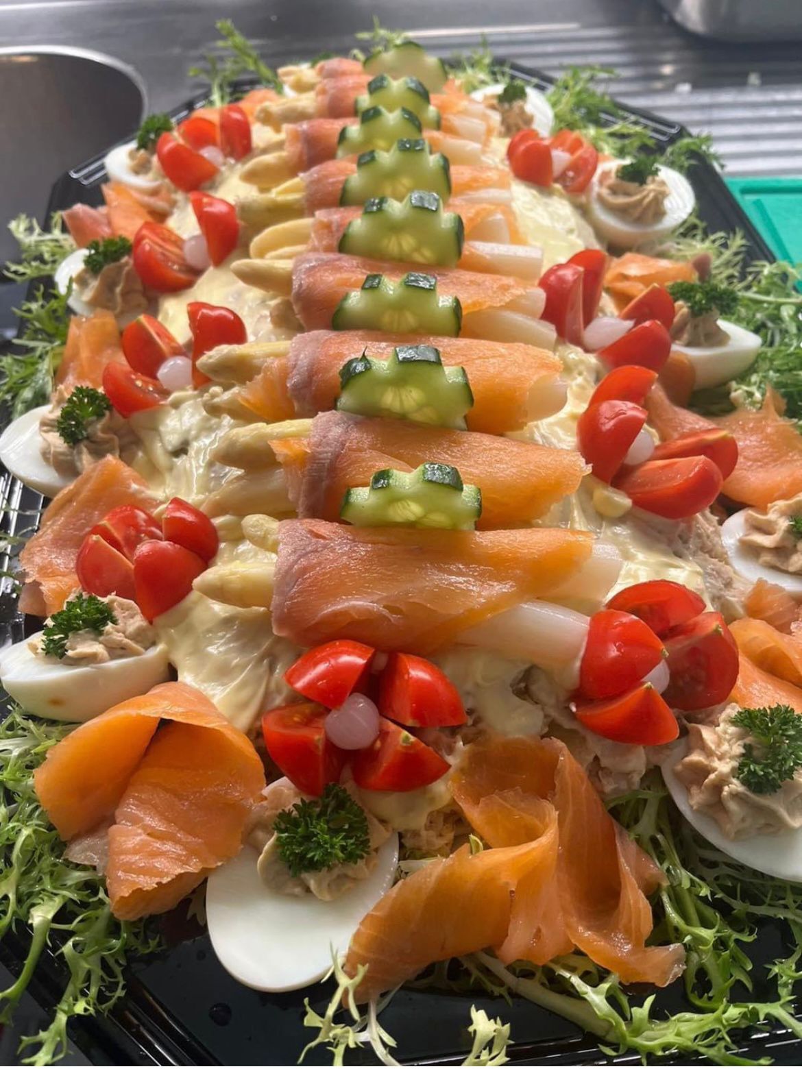 Huisgemaakte vissalade Eetcafé Jansen